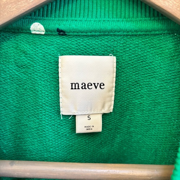 Maeve Kelly Green Sweatshirt with Cherry Pattern - Picture 6 of 8
